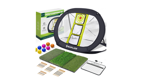 SAPLIZE Ultra-Stable Golf Chipping Net Set with Pop-Up Target